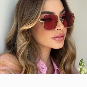 Gucci Gold Pink  GG1279s 003 Pink Woman Sunglasses